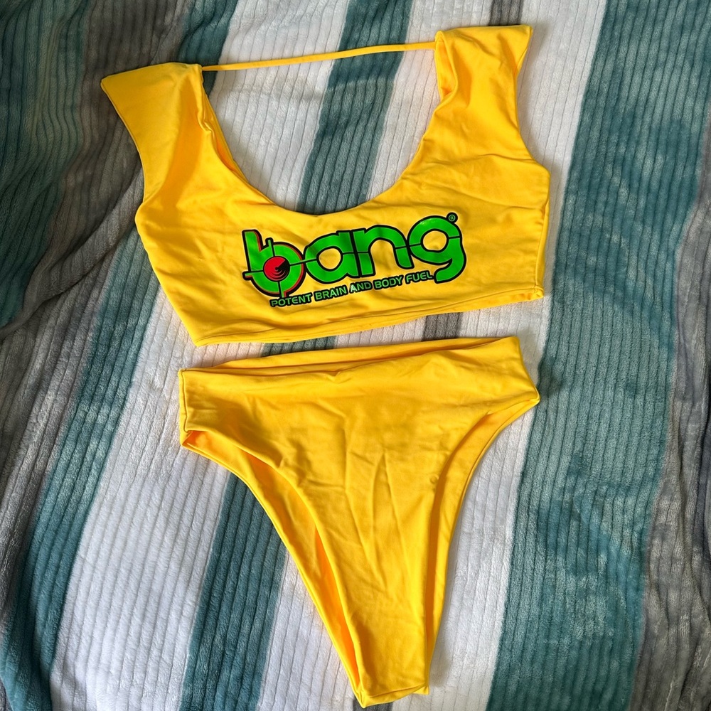 Retro bang energy high waisted bikini